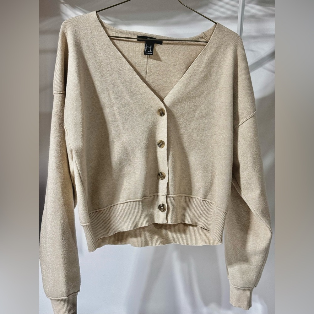 Size M Beige Cardigan